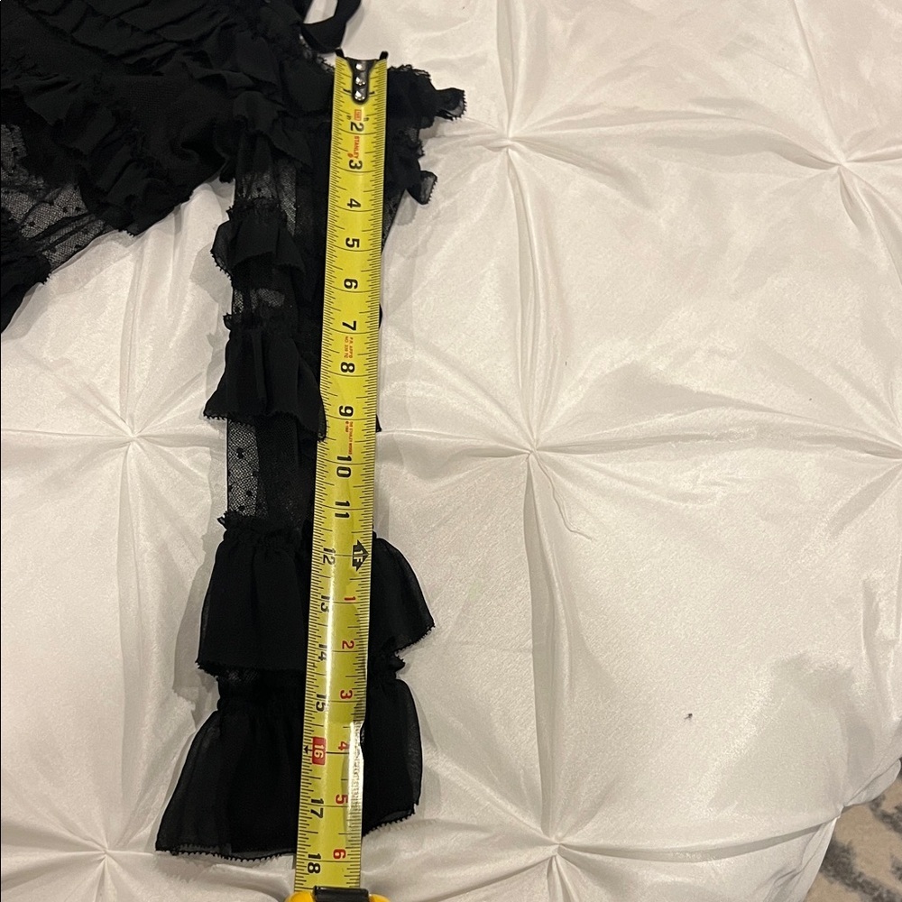 ALEXIS Elegant Black Ruffled Women's Top Size XS - Picture 11 of 13